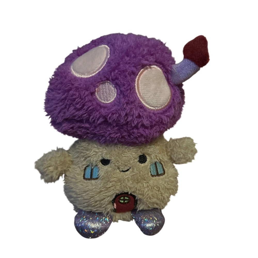BumBumz Lyla Mushroom House Plush 4.5 Inch HomeBumz Jazwares Purple Cream Mini